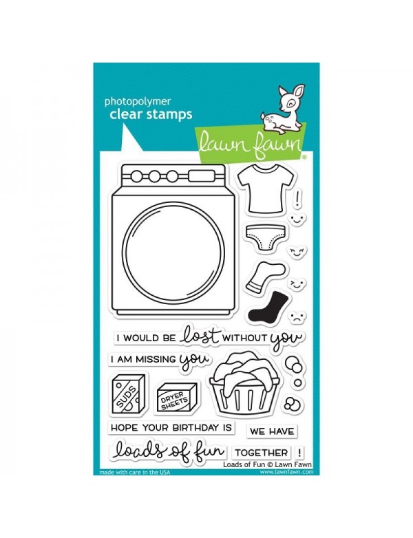 Lawn Fawn Loads Of Fun Clear Stamps 4"X6"