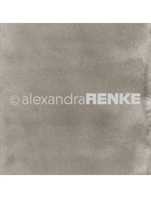 Alexandra Renke Cardstock de una cara 30,5x30,5 cm, Mimi's Basic Dark Mud Watercolor