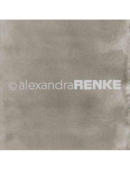 Alexandra Renke Cardstock de una cara 30,5x30,5 cm, Mimi's Basic Dark Mud Watercolor