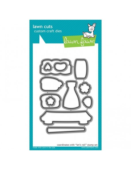 Lawn Fawn Cuts Custom Craft Die, Let's Roll