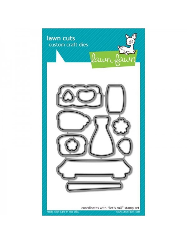 Lawn Fawn Cuts Custom Craft Die, Let's Roll
