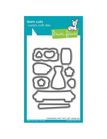 Lawn Fawn Cuts Custom Craft Die, Let's Roll