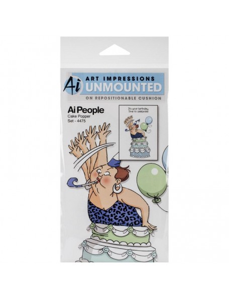 Art Impressions People Sello, Cake Popper Set	