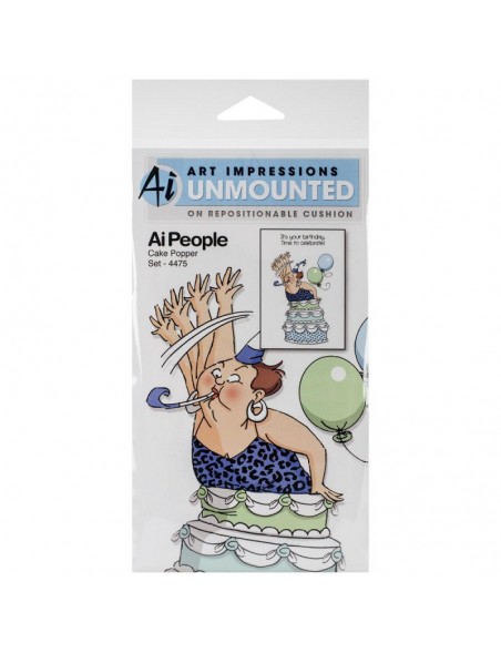 Art Impressions People Sello, Cake Popper Set	