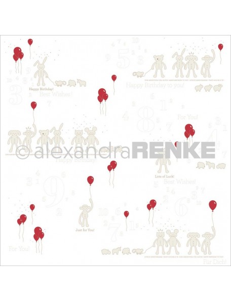 Papel Peluches y Globos/ Stuffed Animals w/balloons -  Alexandra Renke.