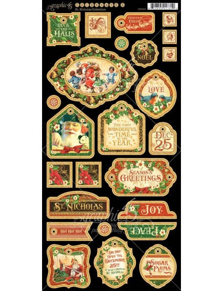 Graphic 45 St. Nicholas Chipboard