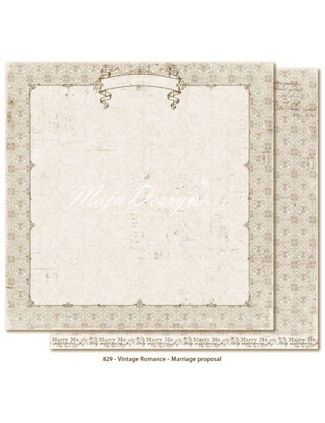 Maja Design Vintage Romance, Marriage proposal
