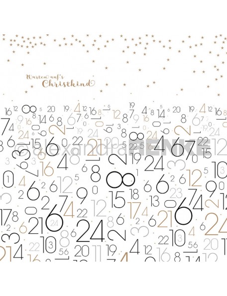 Alexandra Renke Cardstock de una cara 30,5x30,5 cm, Esperando la Navidad/Warten aufs Christkind