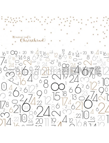 Alexandra Renke Cardstock de una cara 30,5x30,5 cm, Esperando la Navidad/Warten aufs Christkind