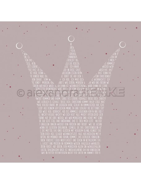 Alexandra Renke Cardstock de una cara 30,5 x 30,5 cm, Corona de Letras/Typokrone