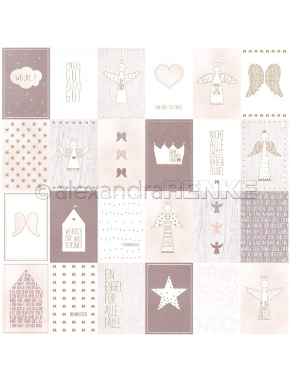 Alexandra Renke Cardstock de una cara 30,5 x 30,5 cm, Tarjetas Nubes/Kärtchenbogen Wolke 7