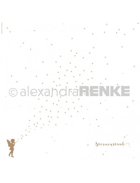 Alexandra Renke Cardstock de una cara 30,5x30,5 cm , Polvo dorado/Sternenstaub gold