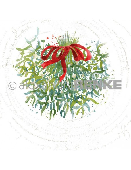 Alexandra Renke Cardstock de una cara 30,5x30,5 cm, Ramo de Muérdago/Mistelstrauss