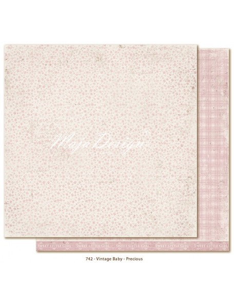 Maja Design Vintage Baby Cardstock de doble cara 12"x12", Precious