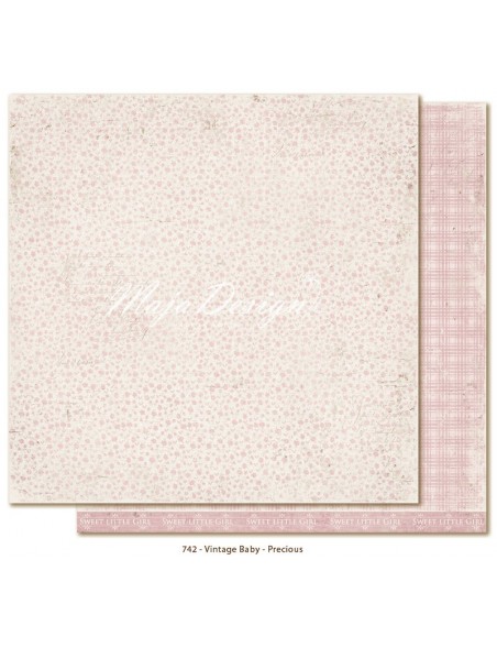 Maja Design Vintage Baby Cardstock de doble cara 12"x12", Precious