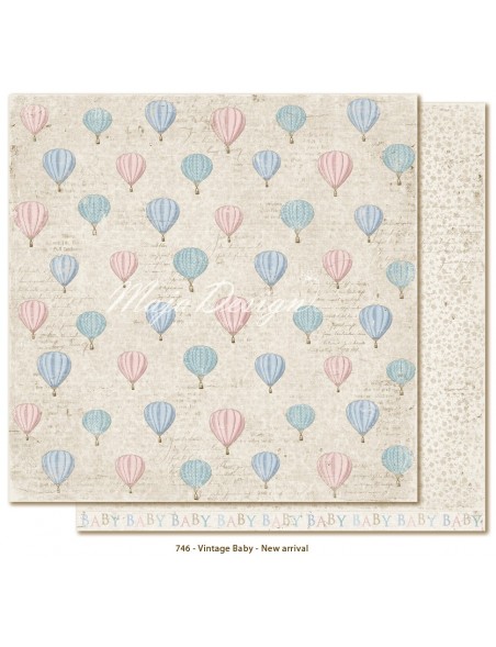 Maja Design Vintage Baby Cardstock de doble cara 12"x12", New Arrival