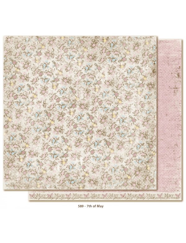 Maja Design Vintage Spring Basics Cardstock de doble cara 12"x12", 7th of May