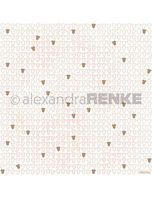 Papel Ropita de Bebe Rosa Dorado/ Babykleidung pink, gold - Alexandra Renke