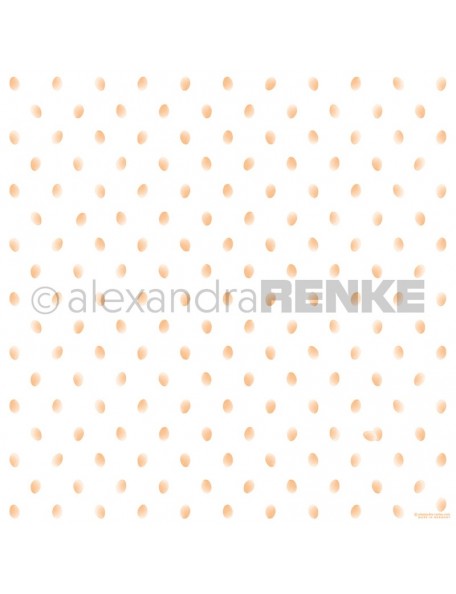 Papel Huevos Puntos Naranja/ Eierpunkte orange - Alexandra Renke