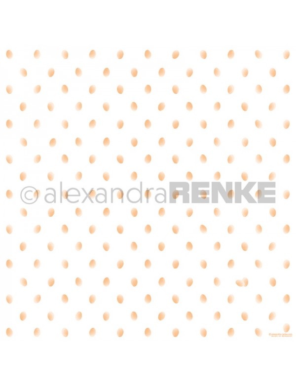 Papel Huevos Puntos Naranja/ Eierpunkte orange - Alexandra Renke