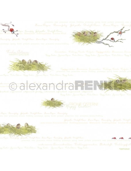 Papel Cesta de Pascua / Osternester Typo - Alexandra Renke