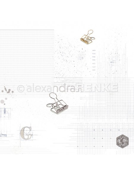 Papel Remaches con Dibujo/ Klammern mit Muster - Alexandra Renke