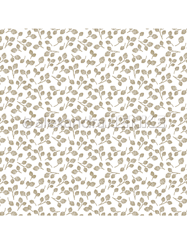 Alexandra Renke Cardstock de una cara 30,5x30,5 cm, Tarjetas /Goldene Zapfen