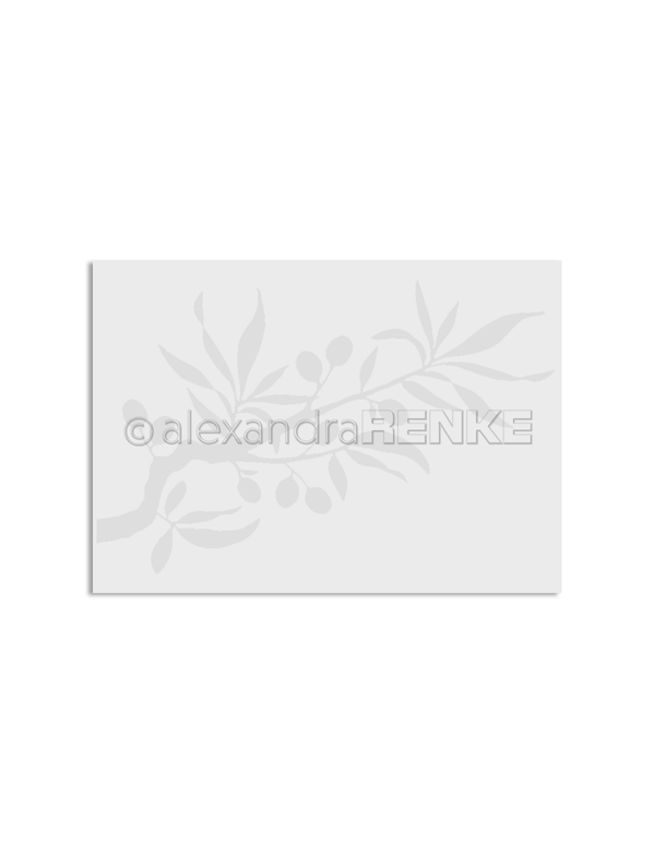 Alexandra Renke Embossing Folder Rama de Olivo/Olivenzweig