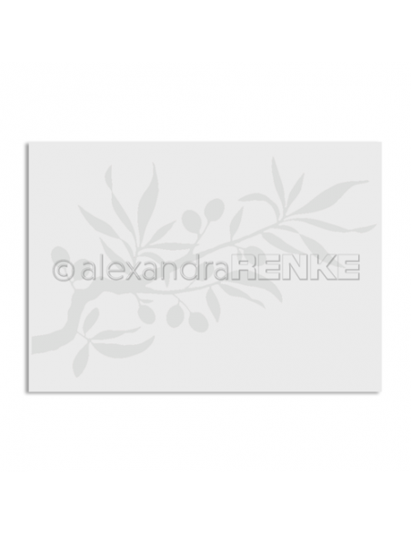 Alexandra Renke Embossing Folder Rama de Olivo/Olivenzweig