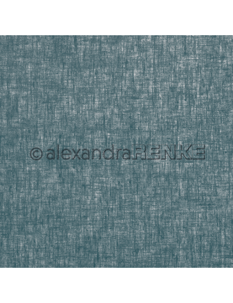 Alexandra Renke Cardstock de una cara 30,5x30,5 cm, Leinen Dunkelpetrol