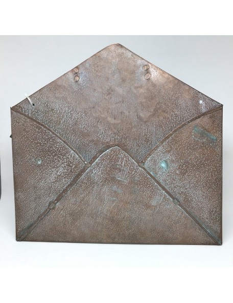 Copper Patina Metal Envelope 9"X10"
