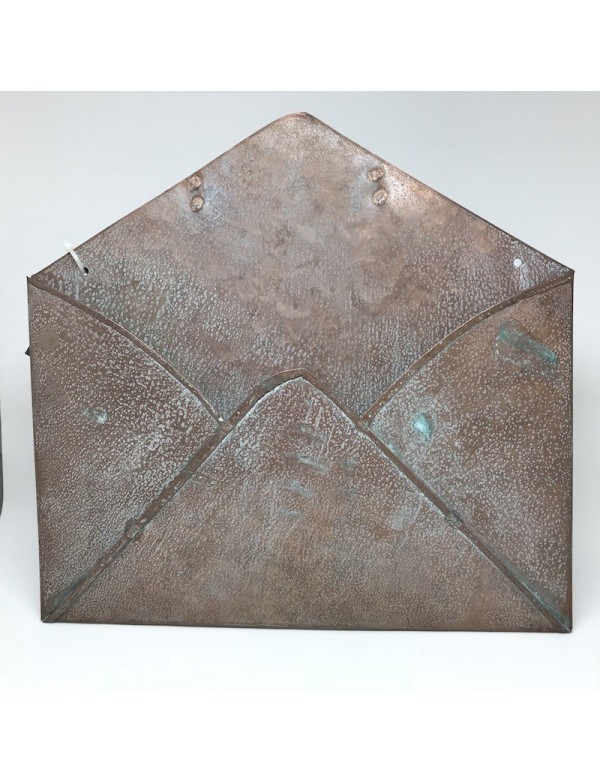 Copper Patina Metal Envelope 9"X10"