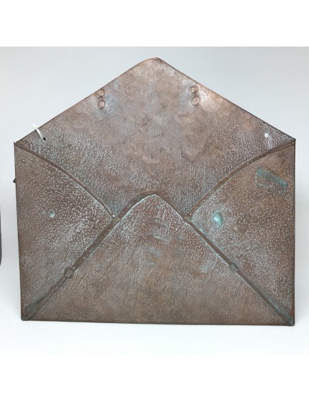 Copper Patina Metal Envelope 9"X10"