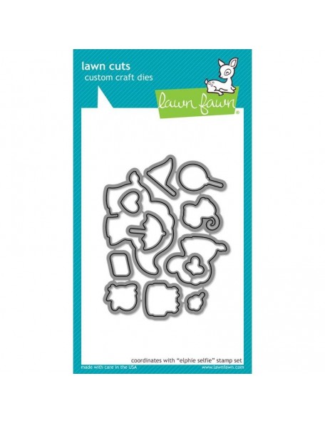 Lawn Fawn Lawn Cuts Custom Craft Die, Elphie Selfie