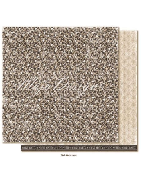 Maja Design Celebration Cardstock de doble cara 12"x12", Welcome