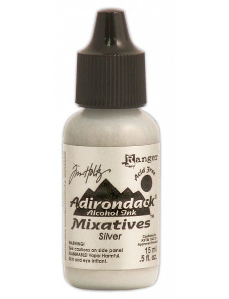 Tim Holtz Mixatives Silver Adirondack Alcohol Ink .5oz