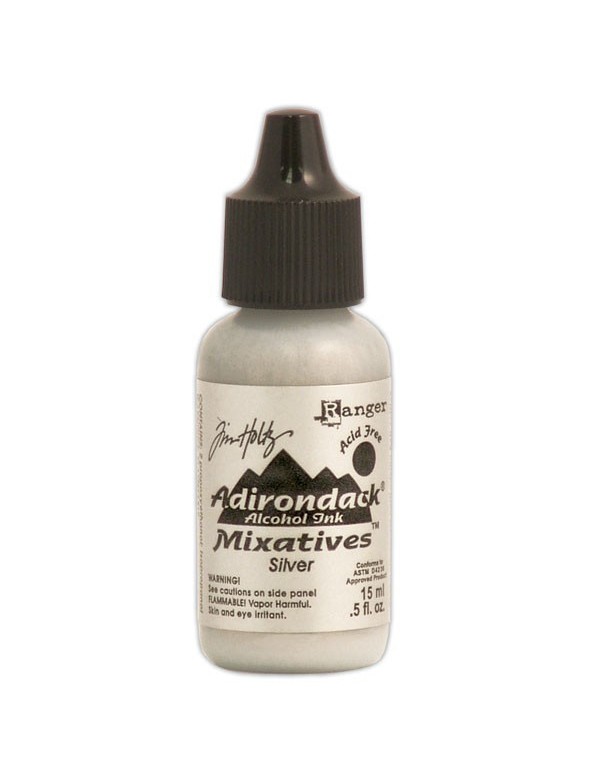 Tim Holtz Mixatives Silver Adirondack Alcohol Ink .5oz