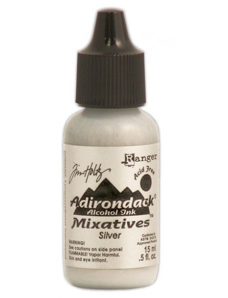 Tim Holtz Mixatives Silver Adirondack Alcohol Ink .5oz