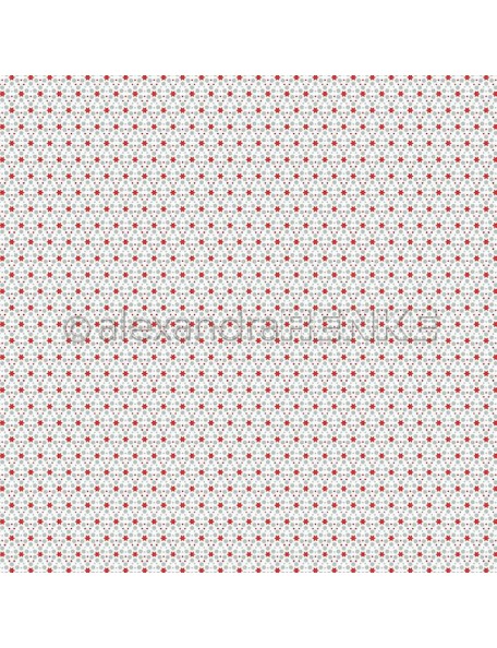 Alexandra Renke Cardstock de una cara 30,5x30,5 cm, Muster Sterne mit Punkte