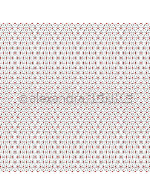 Alexandra Renke Cardstock de una cara 30,5x30,5 cm, Muster Sterne mit Punkte