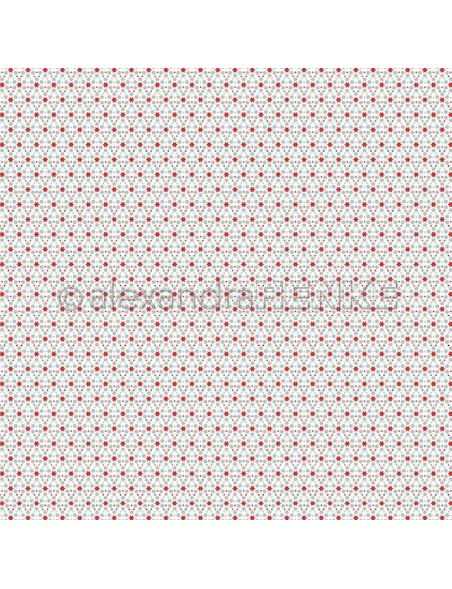 Alexandra Renke Cardstock de una cara 30,5x30,5 cm, Muster Sterne mit Punkte