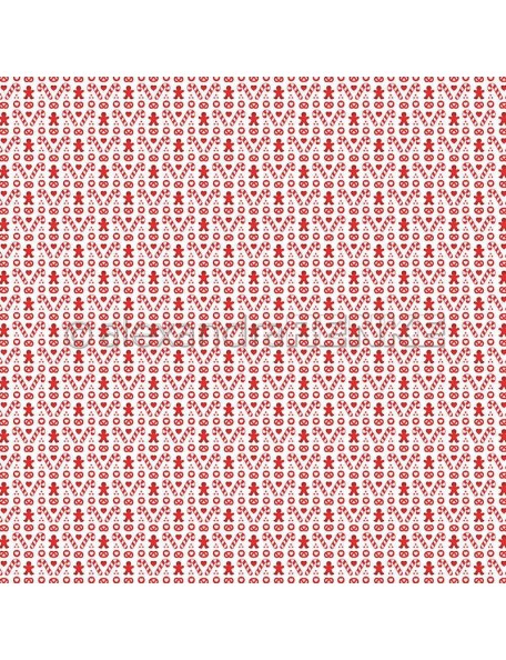Alexandra Renke Cardstock de una cara 30,5x30,5 cm, Zuckerstange und Lebkuchenmann