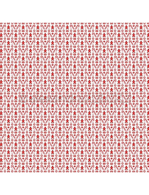 Alexandra Renke Cardstock de una cara 30,5x30,5 cm, Zuckerstange und Lebkuchenmann