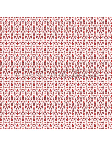 Alexandra Renke Cardstock de una cara 30,5x30,5 cm, Zuckerstange und Lebkuchenmann