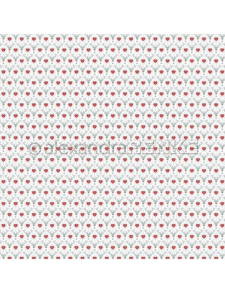 Alexandra Renke Cardstock de una cara 30,5x30,5 cm, Rentier mit Herz