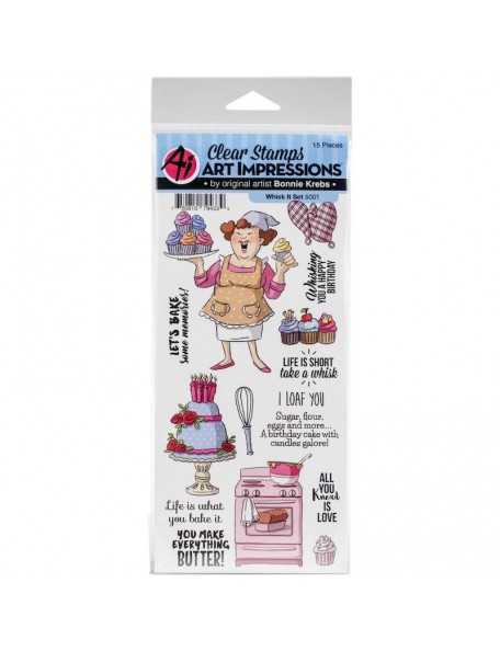 Art Impressions Work & Play Clear Stamps, Whisk It