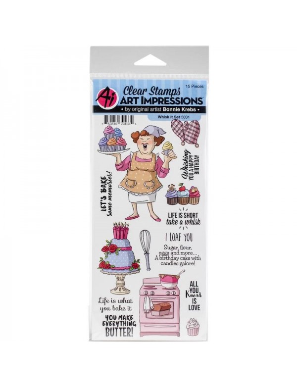 Art Impressions Work & Play Clear Stamps, Whisk It
