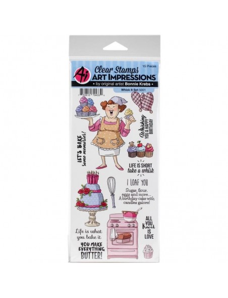 Art Impressions Work & Play Clear Stamps, Whisk It