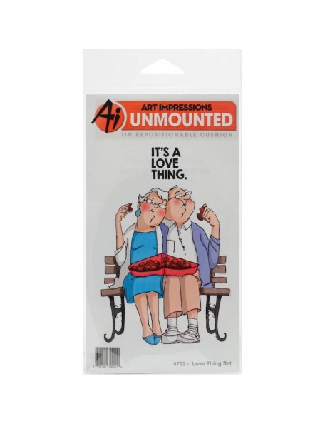 Art Impressions Valentine's Cling Rubber Stamps, Love Thing
