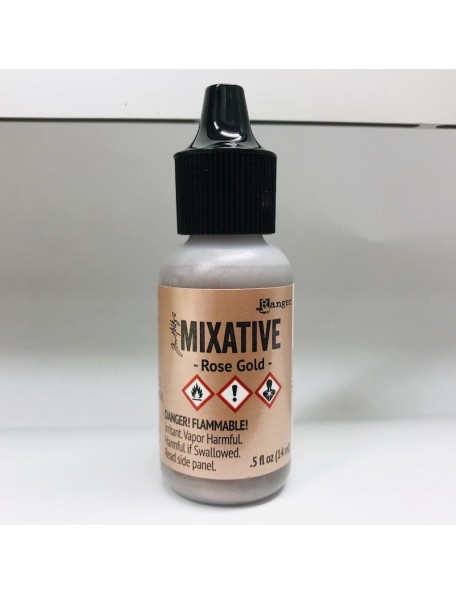 Tim Holtz Alcohol Ink Metallic Mixatives, Rose Gold